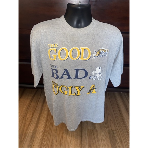 The Cotton Exchange Other - The Game Navy Football The Good Bad Ugly T Shirt Made In USA Size XL